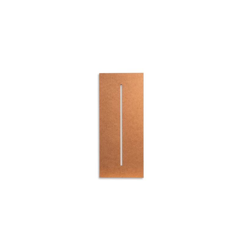 Kleine plank doos opening grote zijde