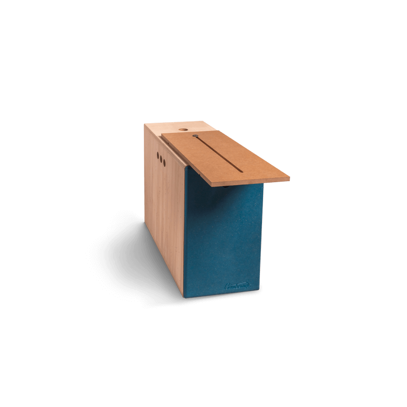 Plank in kleine doos opening kleine kant