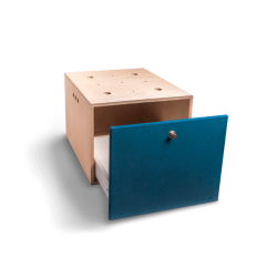 Large box with sliding drawer