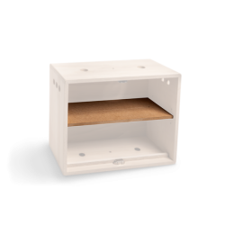 Shelf in small box opening large side
