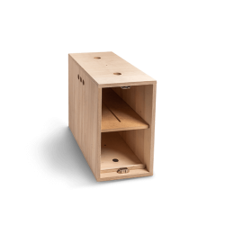 Shelf in small box opening small side
