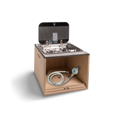 Double gas stove box