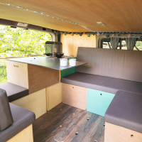 verwijderbare camperinrichting Ford Transit Custom 2 Bedrijfswagen verwijderbare camperinrichting Ford Transit Custom 2 Bedrijfswagen