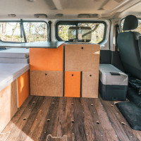 sleeping in a Renault Trafic 2  Combi / Passenger van