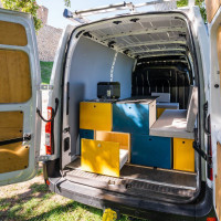 slapen in Renault Master 3 Bedrijfswagen slapen in Renault Master 3 Bedrijfswagen