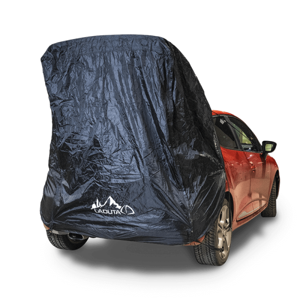 Easy installation of a tailgate tent for car camping