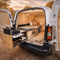 interieur utilitaire optimis&eacute; rangement couchage