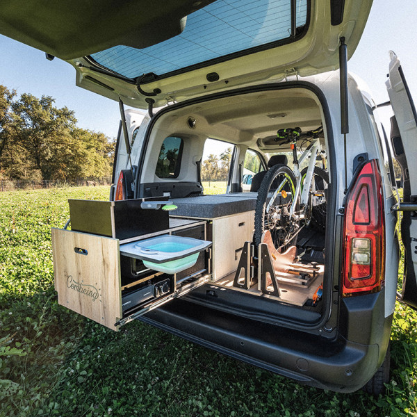 Combeing | A Camping Box with a Large Sliding Drawer